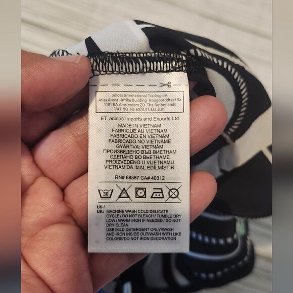 Adidas White and Black Track Shorts Size Small - Picture 10 of 12